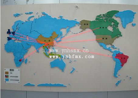 丽江平面世界地图