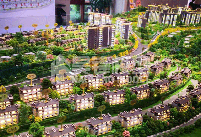 丽江建筑模型-碧桂园