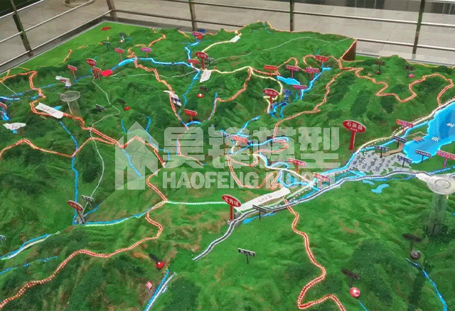 丽江石屏地形地貌模型