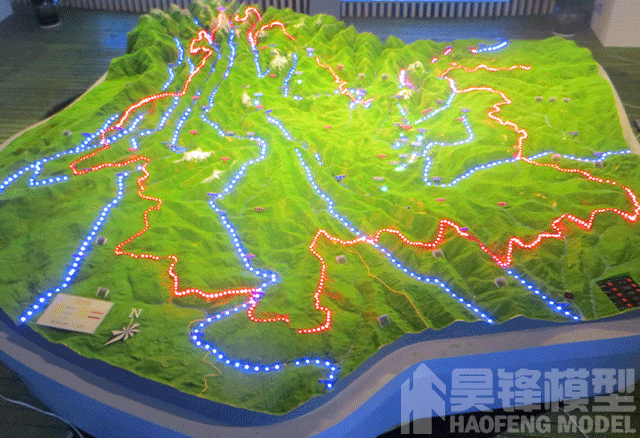 丽江地形地貌模型